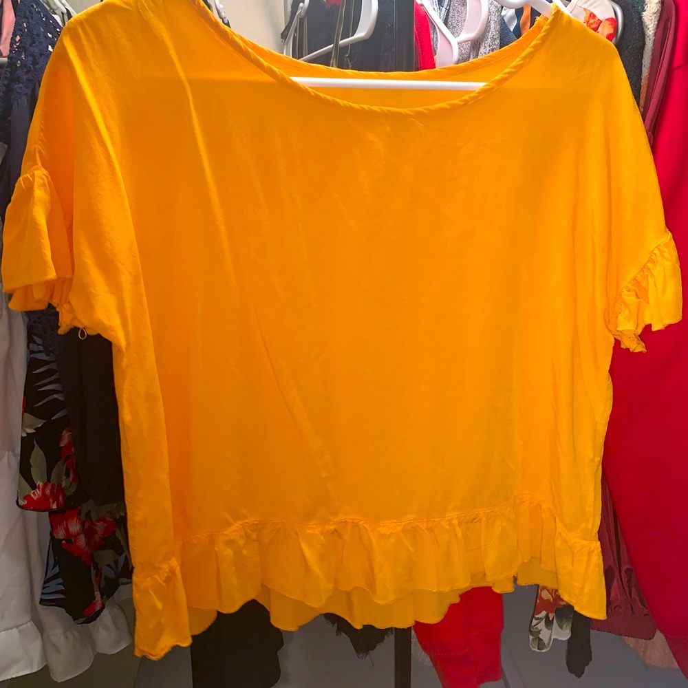 SHEIN orange crop top